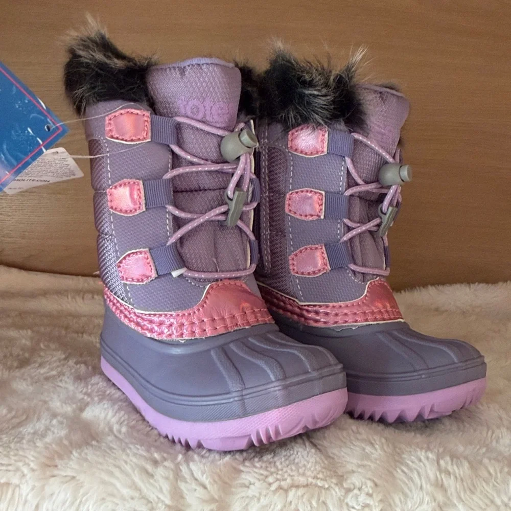 ✨$28✨Totes•Girls’ Lil Kerri Toddler Winter Boots | Lilac | 6T